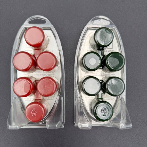 Yankee Candle Wax Melts Set Of 2 Pumpkin Cinnamon Swirl Log Cabin Flannel 2.6 oz - Picture 2 of 2